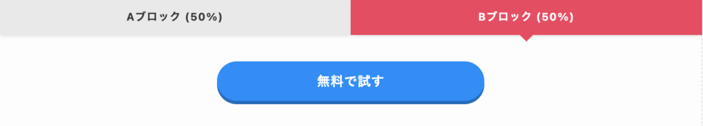 Bブロック：「無料で試す」という青いボタン